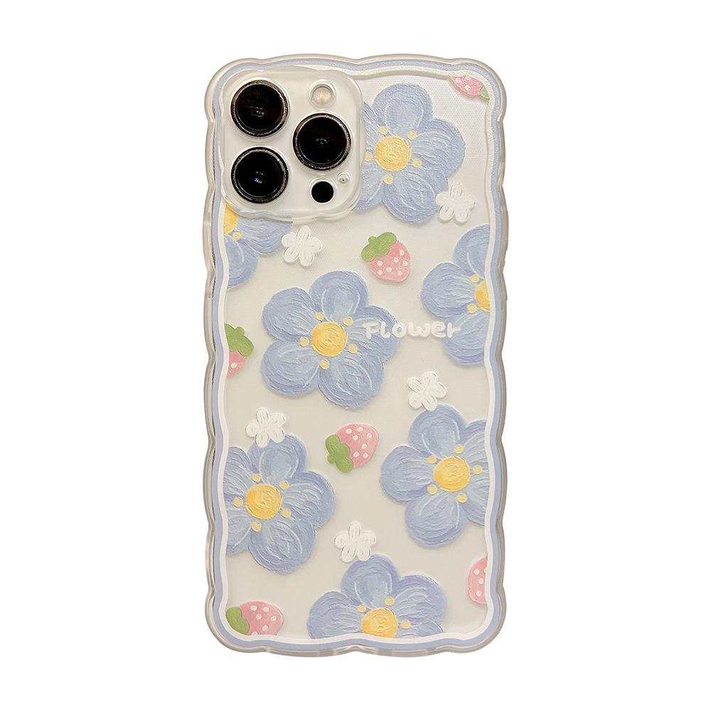 Чехол для телефона Tulip для Apple iPhone16promax-Wavy Tulip Cute Bear Butterfly противоударный мягкий силиконовый чехол для iPhone16/15/14/13/12/11/Pro/Promax/Plus
