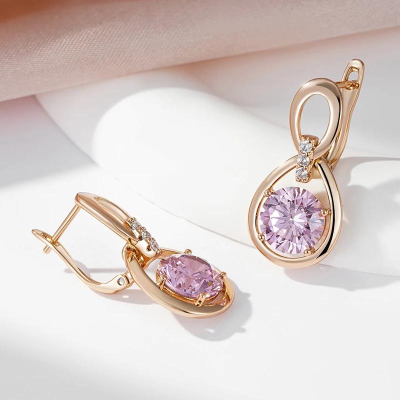 1 пара необычных сережек-капель из радужного циркония для женщин, роскошные ювелирные изделия золотого цвета, модный подарок