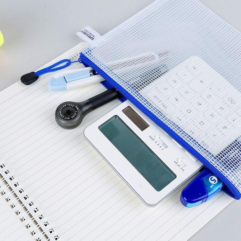 Водонепроницаемая прозрачная сетчатая папка-регистратор с логотипом формата А4 и застежкой-молнией