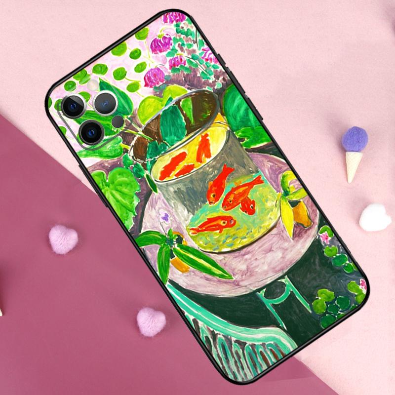 Чехол-картина с изображением работ Анри Матисса для iPhone 15 16 14 Pro Max Plus 13 12 Mini 11 Pro Max X XR XS Max 7 8 Задняя крышка