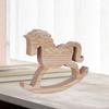 Деревянная лошадка-качалка Декор Фигурка Креативность Долговечность Художественное произведение Орнамент Стол