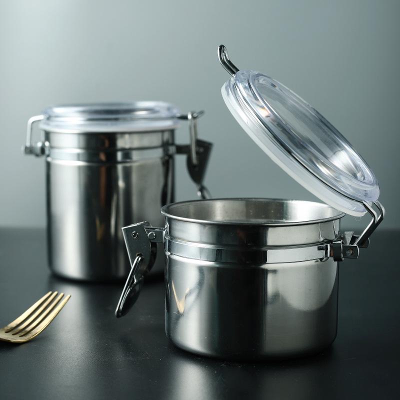 Герметичная банка из нержавеющей стали для сохранения свежести: Идеально для сухого молока, кофе, чая и многого другого