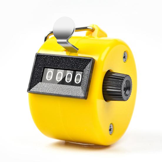 Ручной счетчик с 4-значным числом, счетчик-кликер для тренировок, вязания, рыбалки, гольфа, спортивных мероприятий, ручной механический счетчик шагов