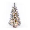 Artificial Desktop Christmas Tree With Led Light Nordic Flocking Christmas Tree Door Wall Ornament New Year Christmas Decoration