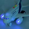 Friction-Powered Toy Airplane with Lights and Sounds for Toddlers, 1:200 Scale Aircraft for Kids, Toy Vehicles for Boys & Girls