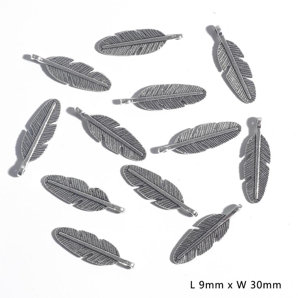 10-50pcs 10 Styles Metal Zinc Alloy Leaves Charms Fit Jewelry Pendant Charms Makings