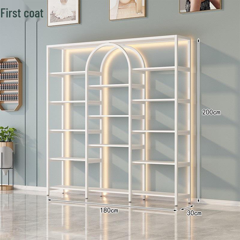 Elegant Display Stand: Nail Art and Skincare Storage Rack for Beauty Salons