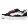 Knu Skool Classic Style Low Top Skate Shoes Unisex Sneakers Black Red VN0009QCBA2