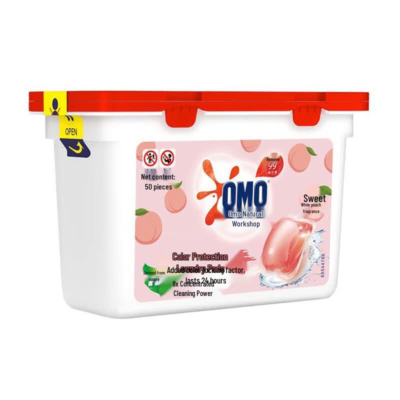 OMO Natural Workshop White Peach Laundry Gel Pods