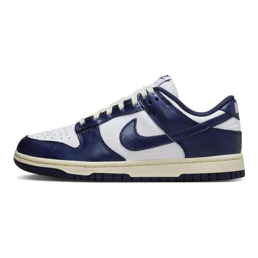 Nike Женские кроссовки для скейтбординга Dunk Low 'Midnight Navy White' FN7197-100