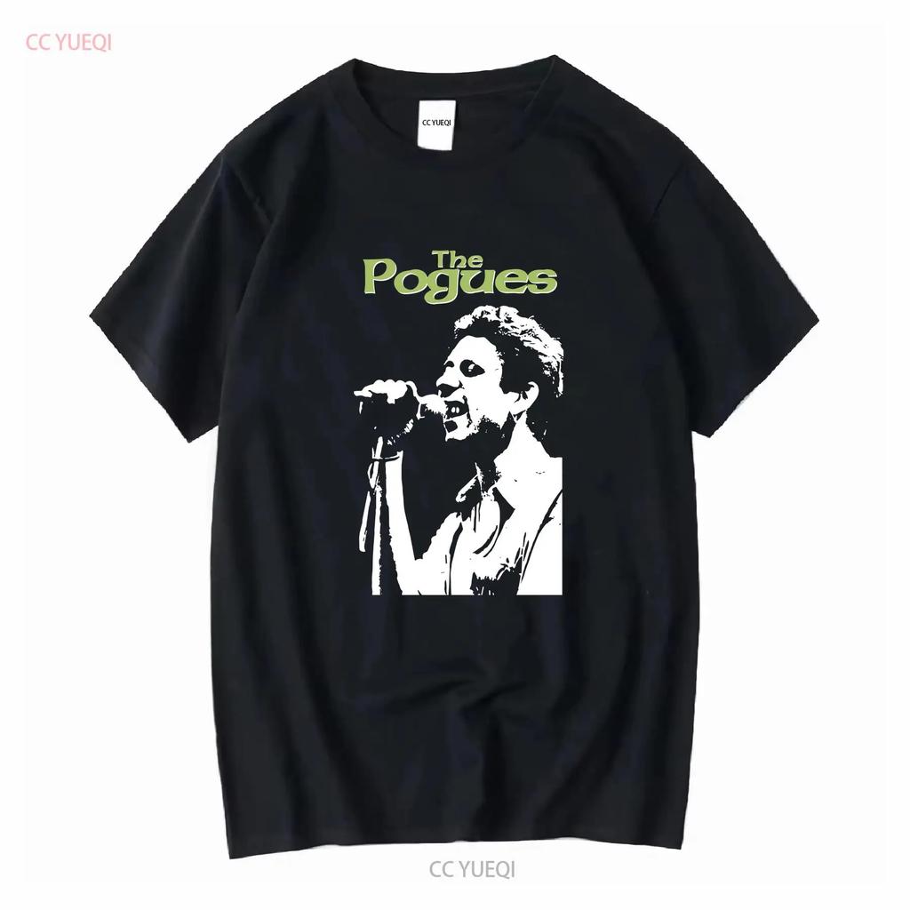 ГОРЯЧАЯ Футболка Шейна Макгоуэна The Pogues Все размеры SM20 с длинным или коротким рукавом винтажная стираная мужская мягкий топ для повседневной носки