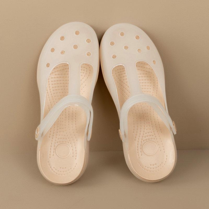 Женские прозрачные сандалии Мэри Джейн, лето 2025: Мягкая подошва, Нескользящие, Идеально для пляжа или сада