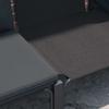 5 Piece Garden Sofa Set with Cushions Black Steel