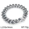 Ретро Мужской Браслет для Мужчин Сплошной 18MM 316L Нержавеющая Сталь Плетение Кубинская Цепь Браслеты Мужские Аксессуары для Рук