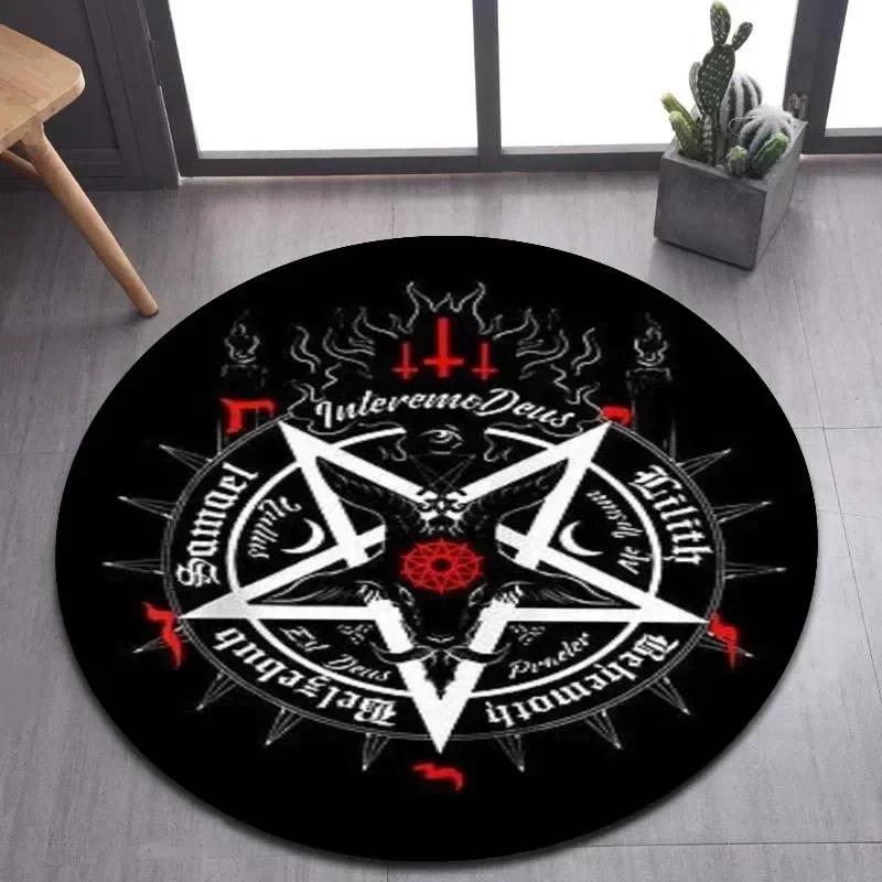 Viking Valknut Yggdrasil Tree of Life круглый ковер, ковер для гостиной, спальни, дивана, декор игровой комнаты, нескользящий напольный коврик