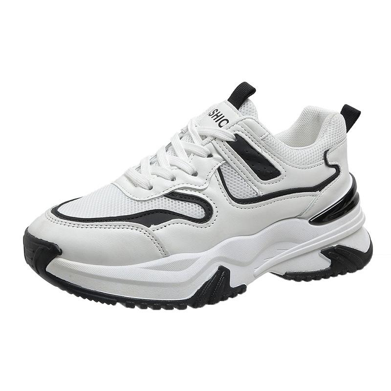 2025 весна, осень и зима новая сетчатая спортивная повседневная обувь женская комбинированная платформа для бега студенческие папины кроссовки женские