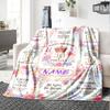 Happy 30Th Birthday Customize Your Name Blankets Comfortable Soft Lightweight Multiseason Blanket For Picnics Sofas Offices Beds Living Rooms Perfect