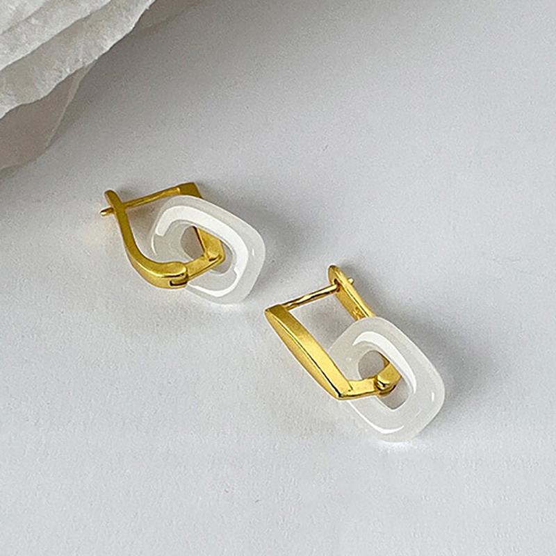 Серьги из нефрита Хотан, женские серьги, ретро-темперамент, легкие роскошные серьги из нефрита