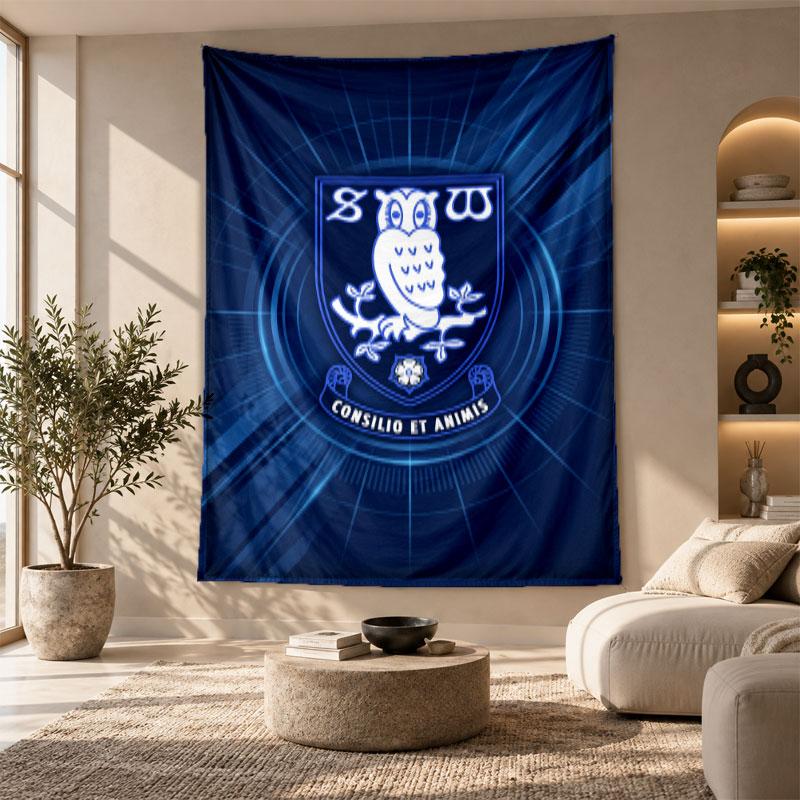 Декоративный Гобелен, Настенное Искусство с Принтом Sheffield Wednesday, Легкое Настенное Украшение для Фона Спальни
