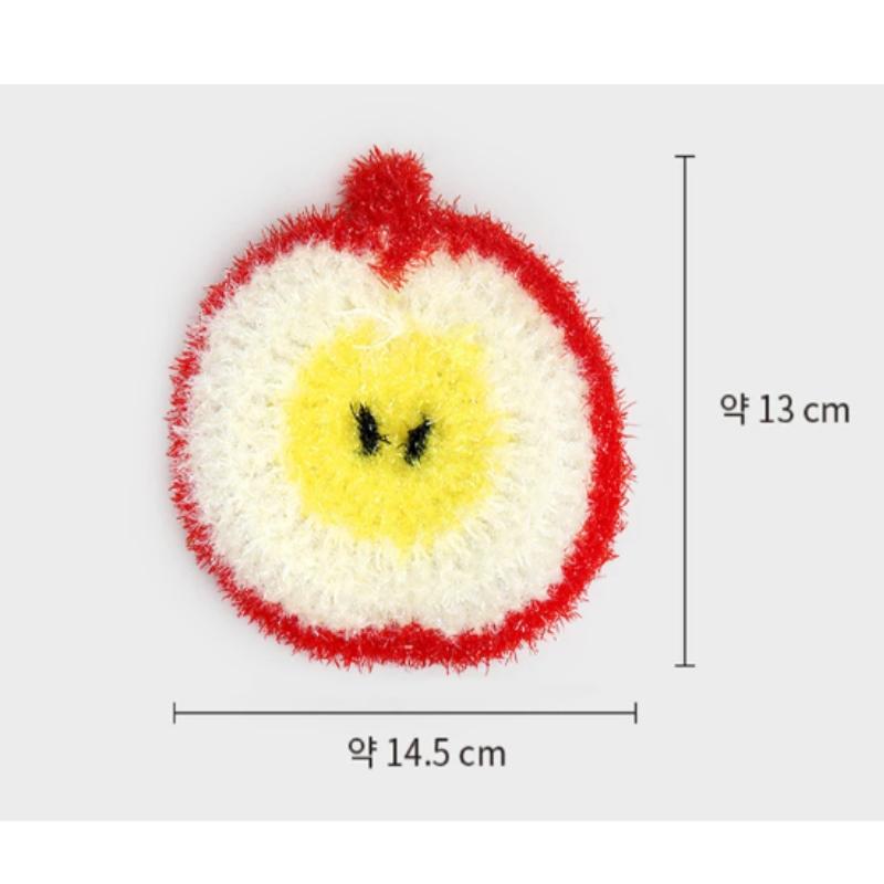 Fruit-Shaped Crochet Dish Scrubber