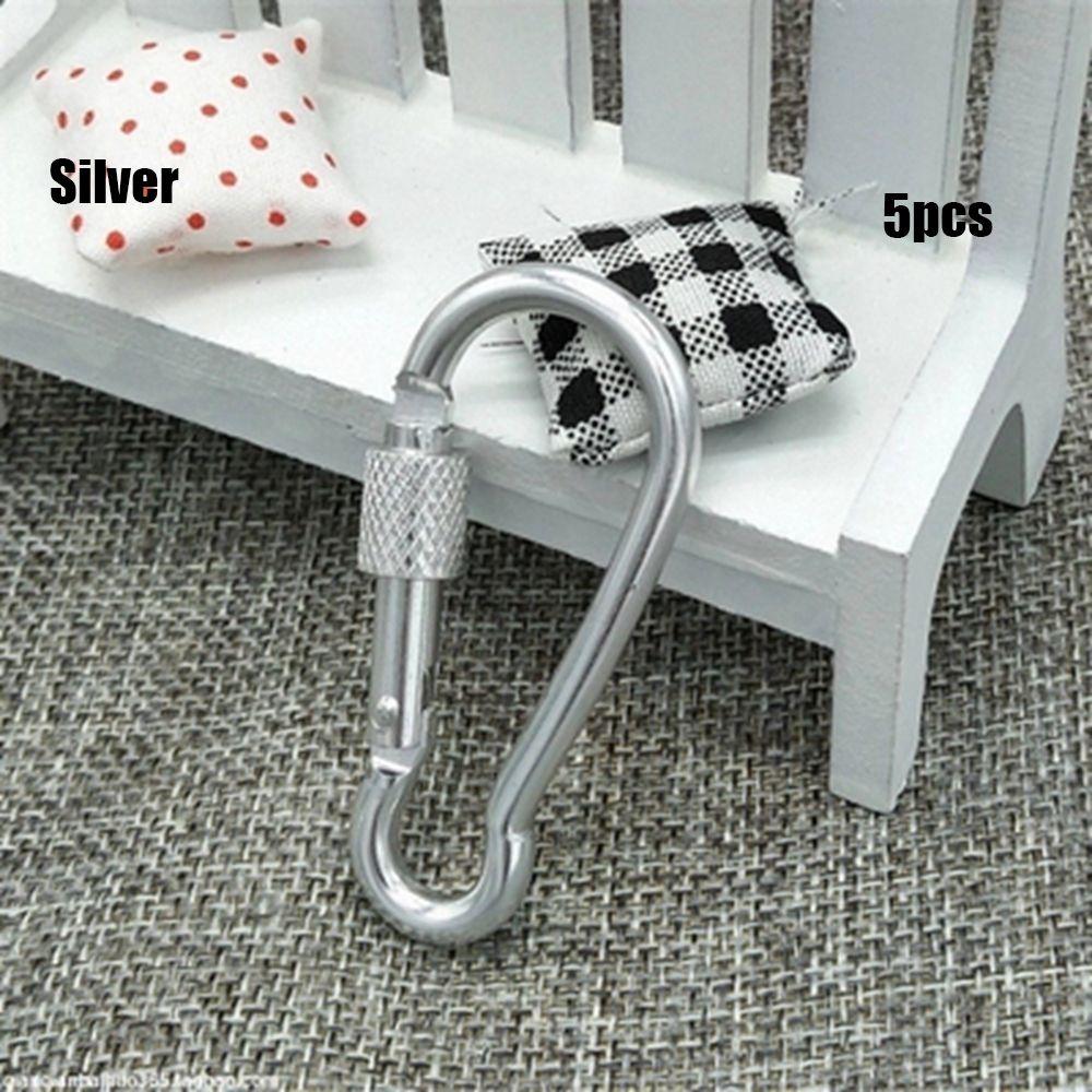 Multi-color Aluminium Equipment Alloy Carabiner Buckle Keychain Camping Hiking Hook Climbing Button