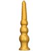 Очень большой золотой силиконовый вибратор с резьбой, анальная пробка, анальный дивертор, дилдо, секс-игрушка, реалистичный пенис, большой член