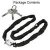 Cycling  Accessories With Key Security Reinforce Safe Metal Anti-Theft Bicycle Lock Bike Chain Lock