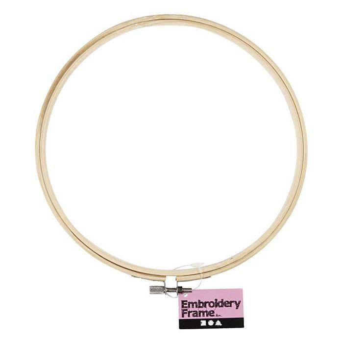 Embroidery Frames - CREOTIME - Round - Solid Wood - Metal Buckle - Indoor Use