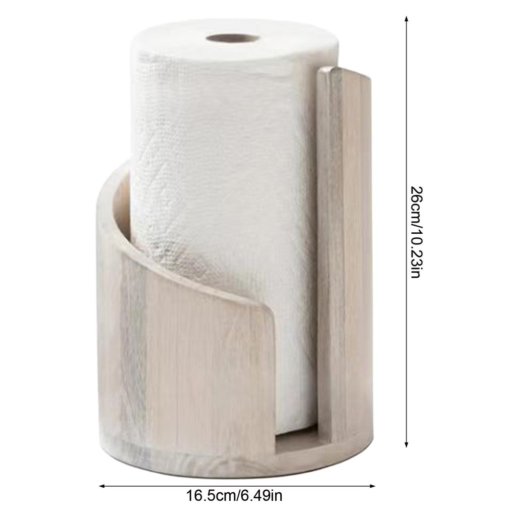Деревянный Настольный Держатель для Бумажных Полотенец Держатель для Рулонной Бумаги Органайзер С Нескользящей Основой Диспенсер для Салфеток для Ванной Кухни Стола