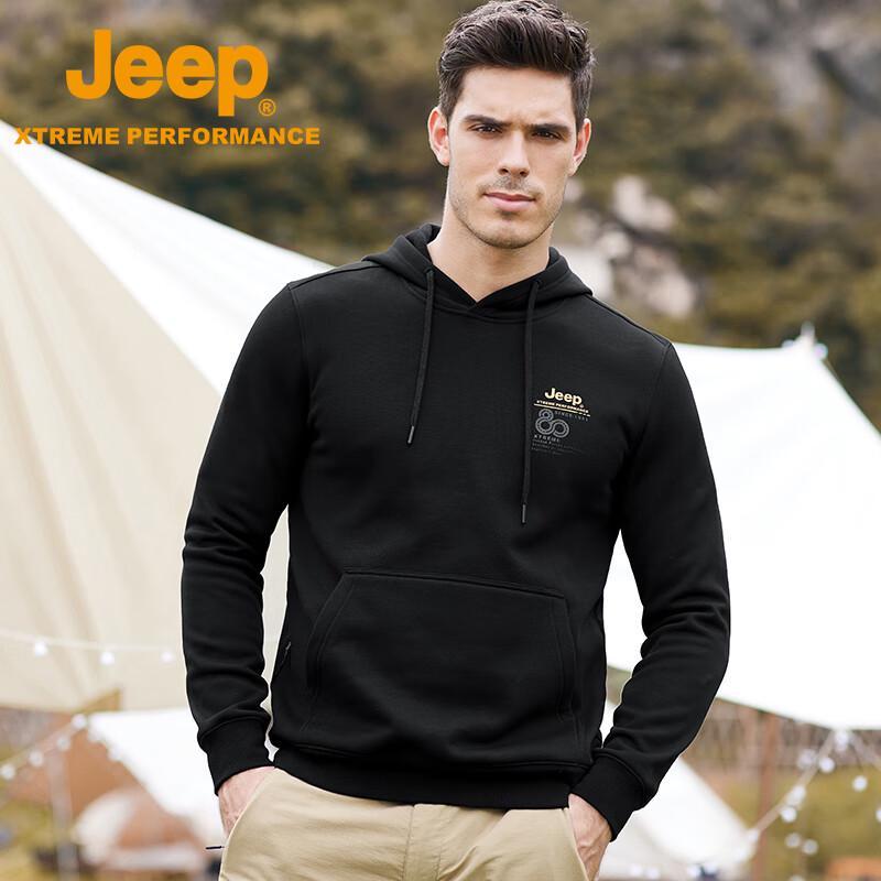Jeep Мужская повседневная теплая плюшевая футболка с длинным рукавом