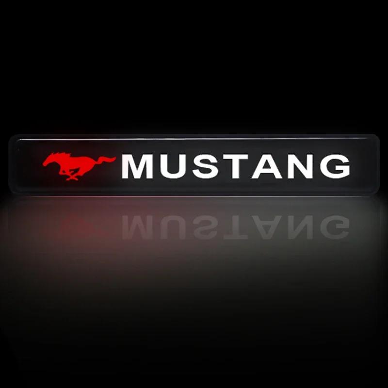 Car LED Front Hood Grille Emblem Badge Decorative Light For Ford Mustang spoiler Shelby GT 350 500 Cobra e Focus 2 3 MK3 Styling il2