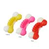 Chewer Tough Wobbling Bone Shape Interactive Pet Rubber Bite Dog Chew Toys Teeth Cleaning Toy