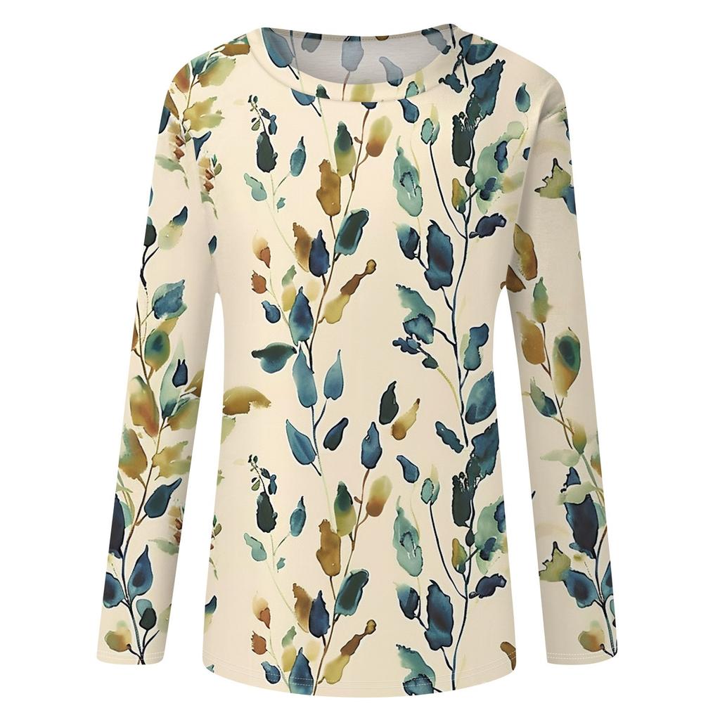 Женские рубашки с длинным рукавом и круглым вырезом, базовая футболка, повседневный топ, осенняя модная туника, облегающие футболки