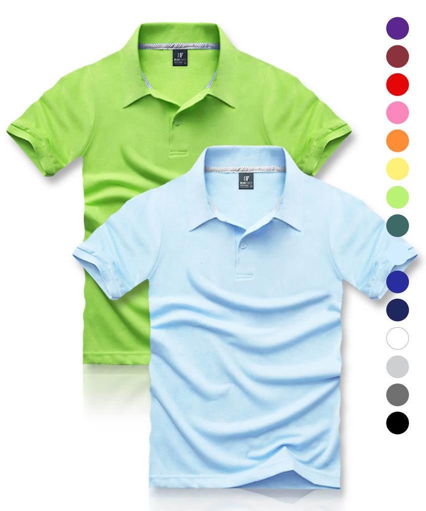 BLUEFORCE [2Pack] Bart Short Sleeve Polo Shirt (D Type)