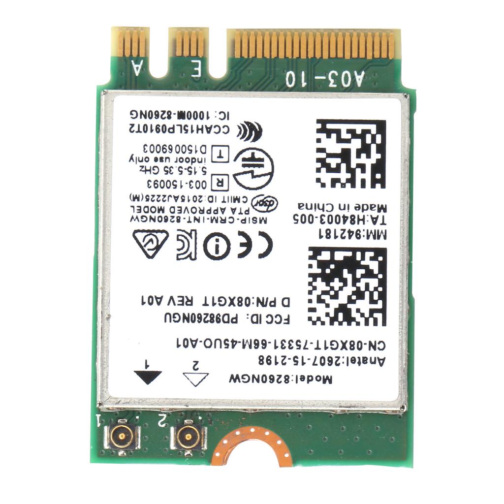 Беспроводная сетевая карта двухдиапазонный 2.4G5G модуль Wi-Fi Bluetooth 4.2 для Dell xps 12 13 15