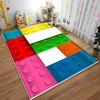 Colorful Block Pattern Rug for Bedroom Living Room Home Decor Suitable for use as an anti-slip for living room bedroom sofas
