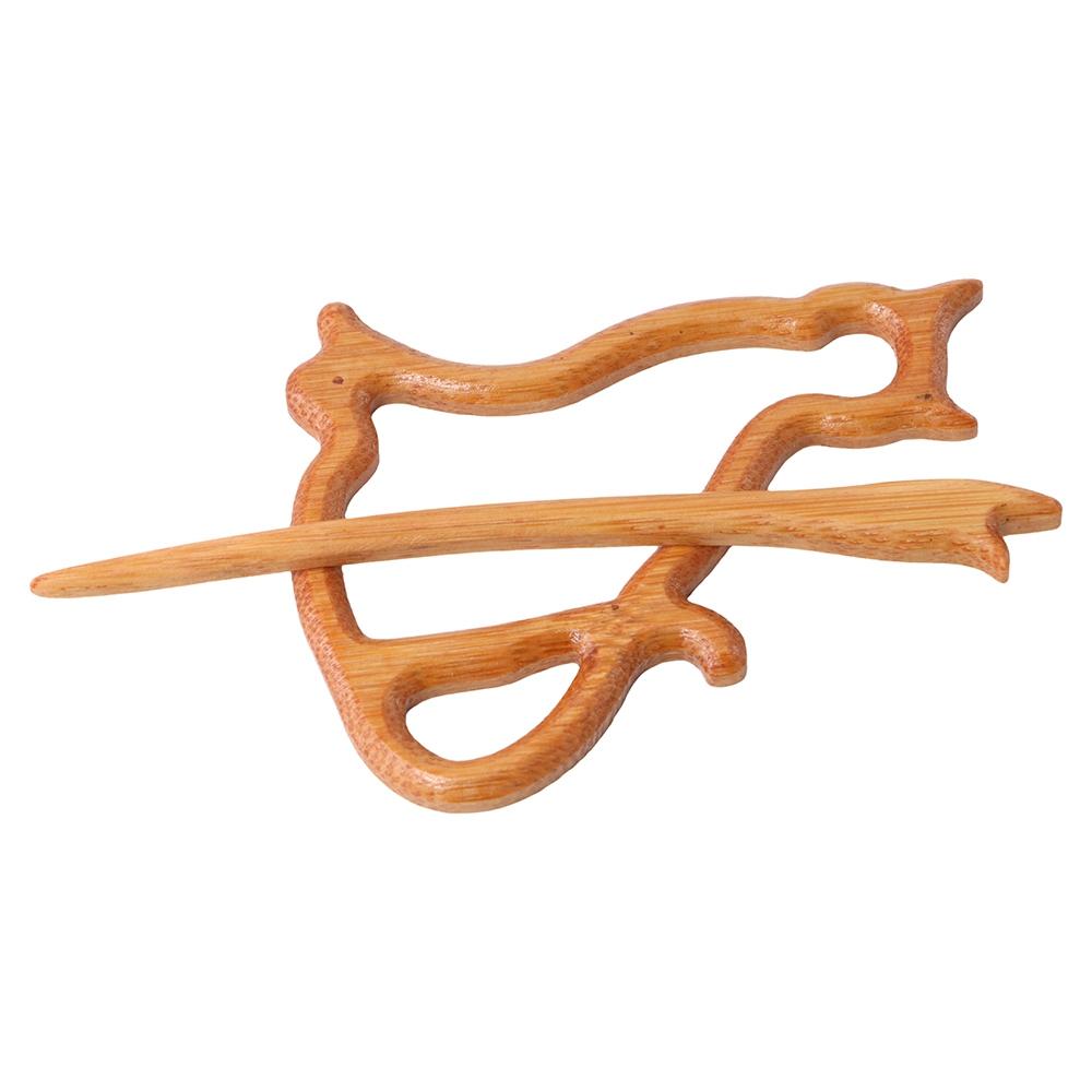 Retro Dog Heart Rabbit Animal Bear Clothing Accessory Women Brooch Fashion Jewelry Wooden Brooch