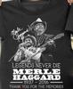 Винтажная мужская футболка с автографом Merle Haggard Memories, черная, хлопковая, все размеры, унисекс