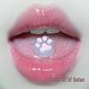 Cat Paw Tongue Stud - Cute Milk-like Piercing Jewelry