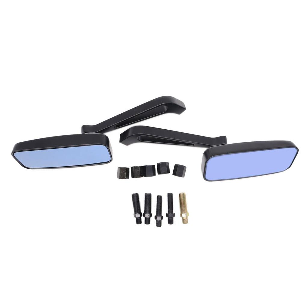 JPMODAO Modified Universal Motorcycle Electric Car Rearview Mirror, 2 x 10 MM Screw Teeth,