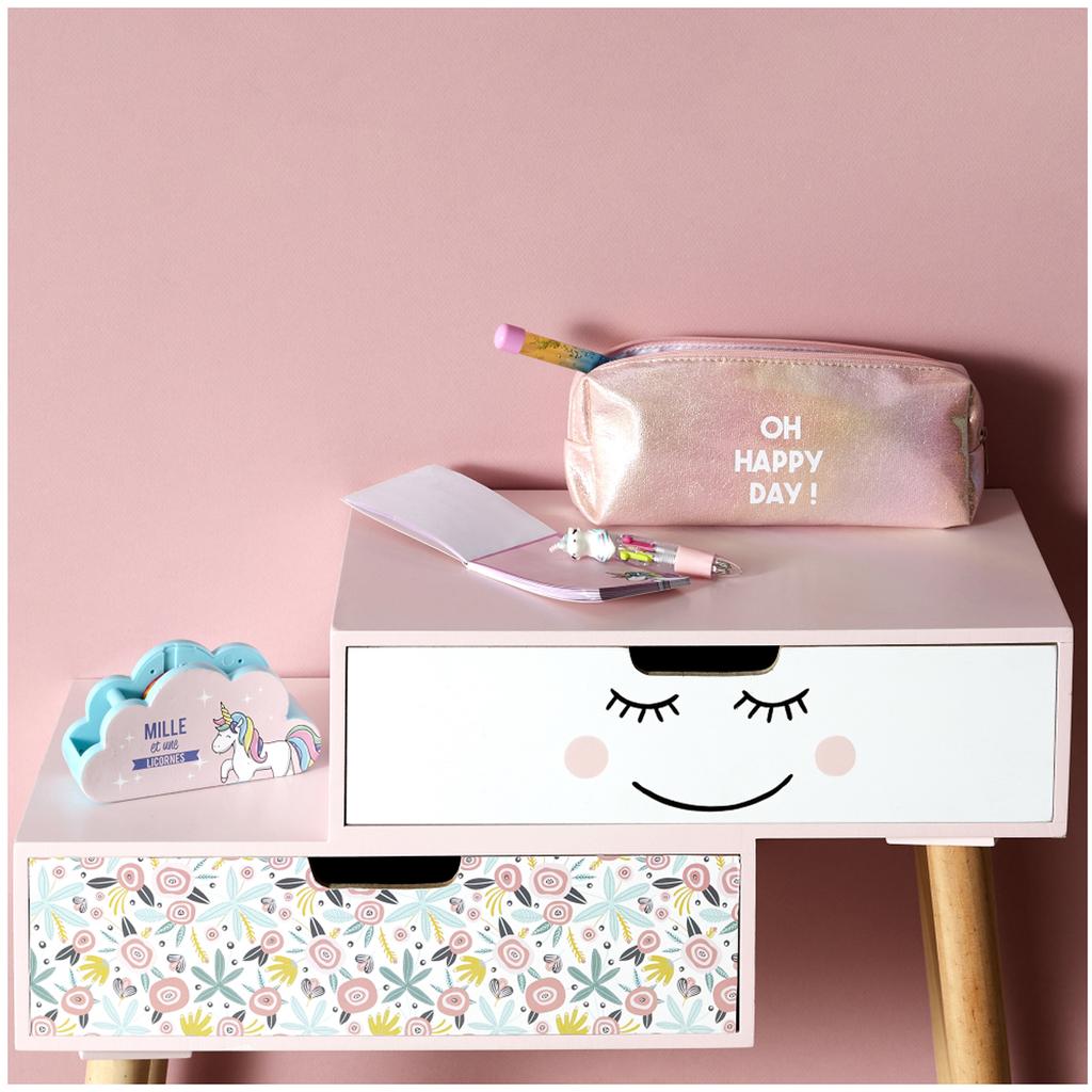 Les Trésors De Lily [A2311] - Adhesive Tape Dispenser 'Licorne My Unicorn' Turquoise Pink -