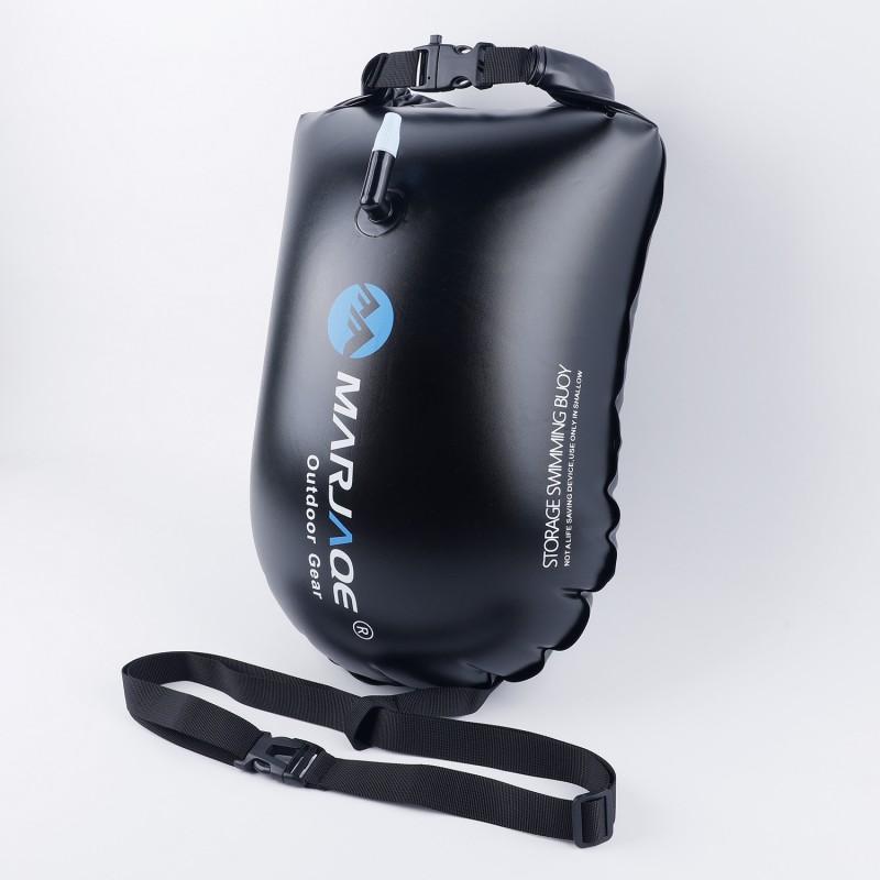 Adult Swimming Safety Float Buoy With Storage Compartment Thickened PVC Single-Chamber Towable Water Sports