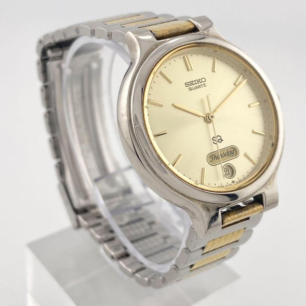 [Б/У] Рабочие кварцевые наручные часы SEIKO 5Y23-6100