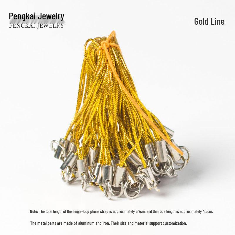 Красочный шнурок для украшений своими руками: Металлическая трубка Однопетлевой телефонный шнур с кольцевой пряжкой