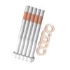 Fuel Injector Nozzle Seal Copper & Bolt Set of 5 for Mercedes Dodge Diesel Lower