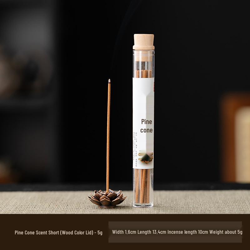 Chinese Zen Pine Cone Crystal Lid Incense Sticks for Deodorizing & Fresh Air
