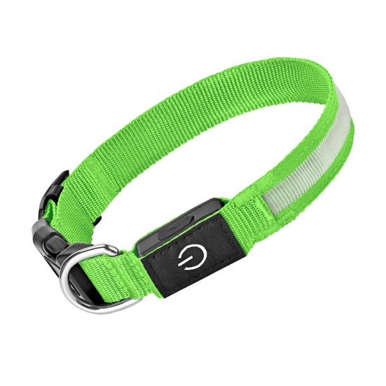 Светодиодный ошейник для собаки Перезаряжаемый светящийся ошейник для собаки 3 режима освещения Регулируемый светящийся ошейник для безопасности в ночное время Вечерние прогулки