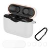 YOFITAR for Sony Case Silicone Case Button Protective Film Carabiner 3 Piece Set Full Protective Cover for Sony Wireless Earphones Accessory