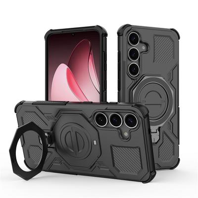 Для чехла Samsung Galaxy S25 Plus Чехол-подставка Samsung S25 Plus Магнитная беспроводная зарядка Защитный чехол для телефона Для Samsung S25+