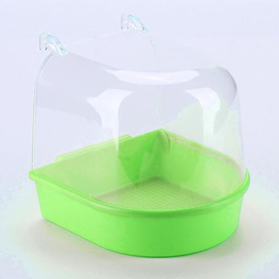 Easy To Clean Transparent Bird Bath Cage Convenient Bath Bathroom for Small Birds